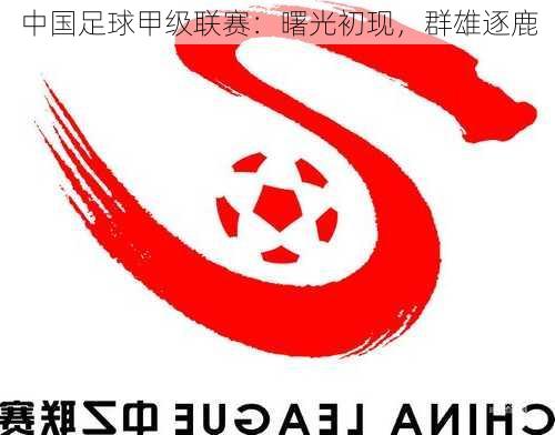 中国足球甲级联赛：曙光初现，群雄逐鹿